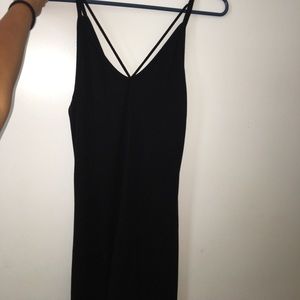 black tight dress