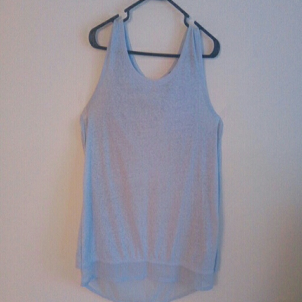 Gap flowery light blue blouse