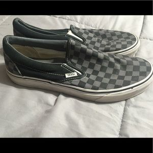 VANS Checker Black and grayGood condition