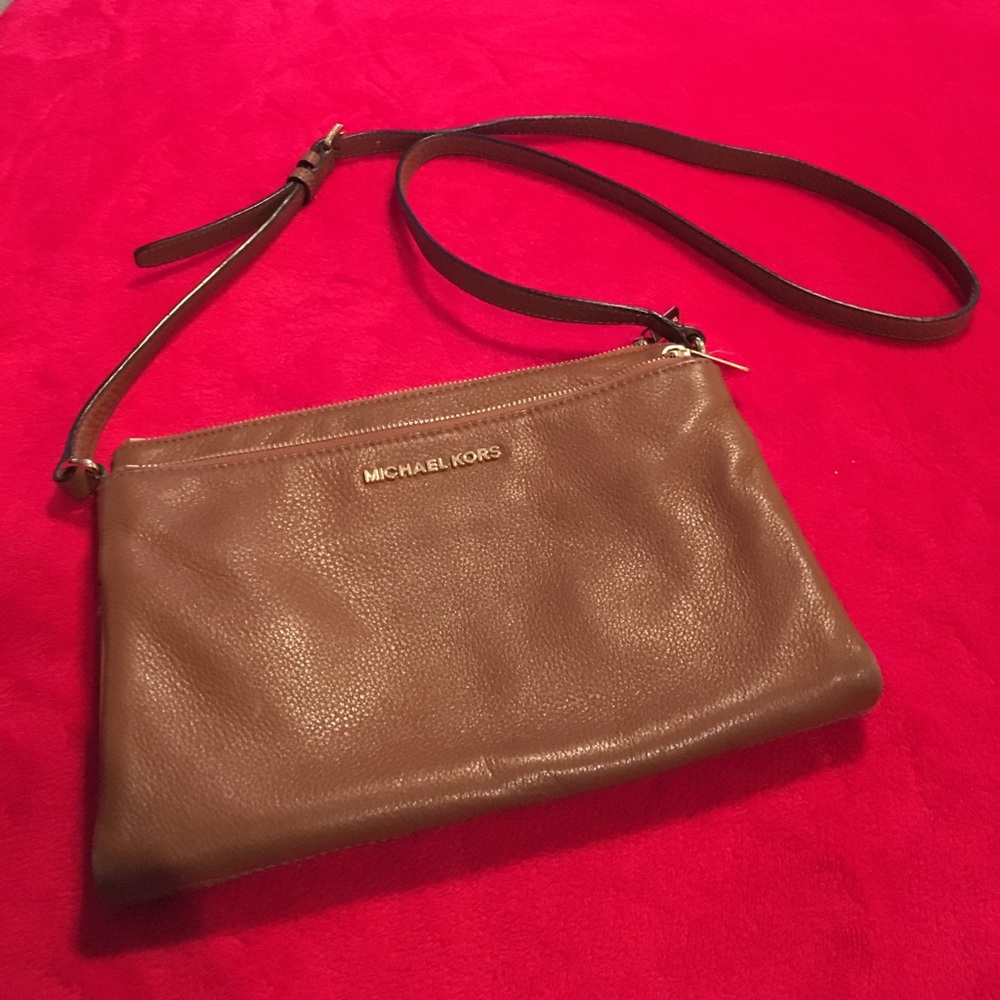 Michael Kors Brown Multi-Pocket Crossbody