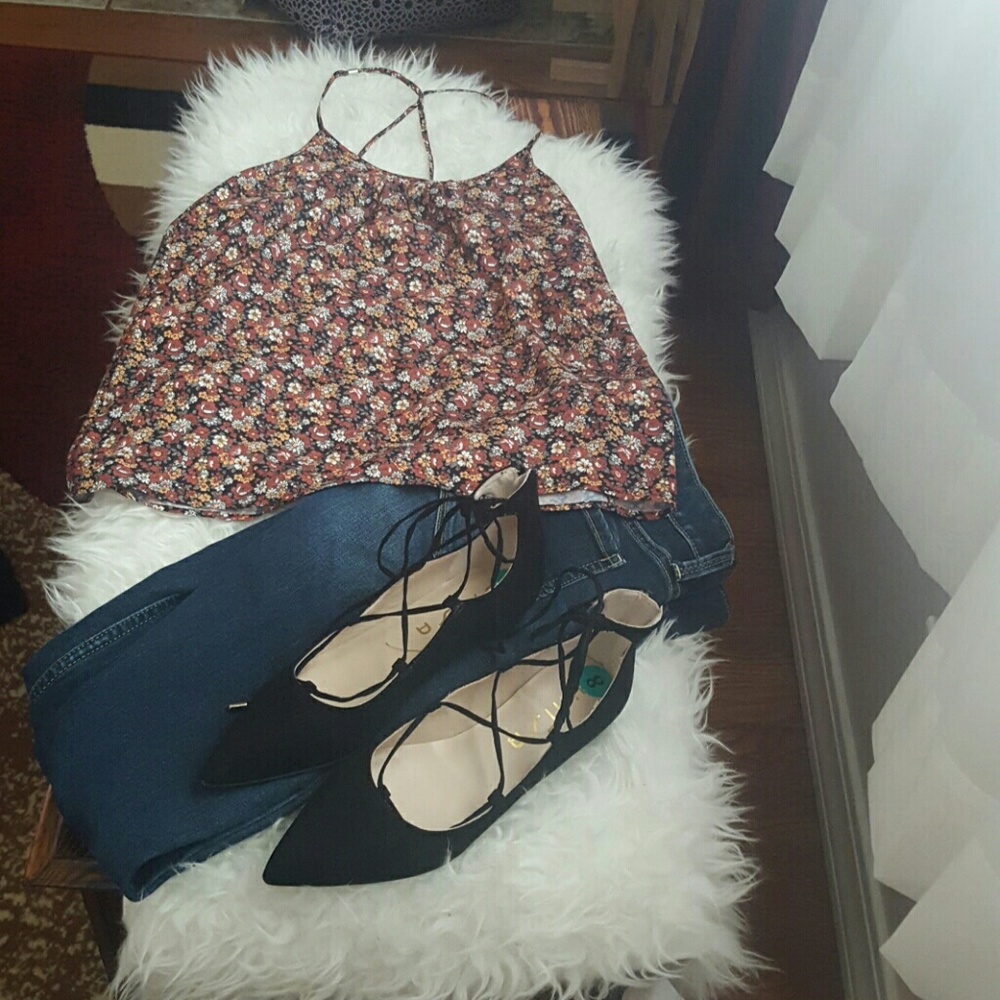 SOLD! New chiffon floral top