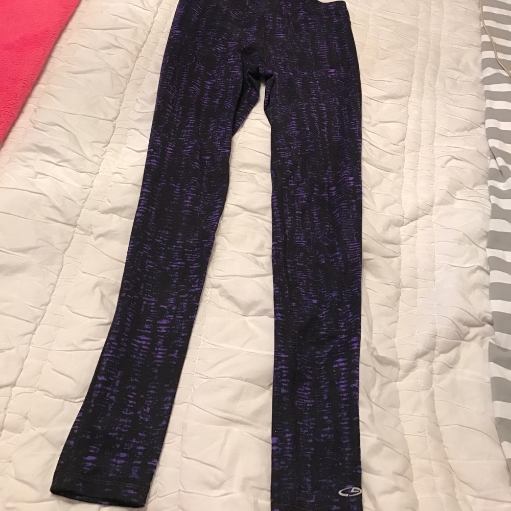 Champion Brand Black and Purple Workout Legging
