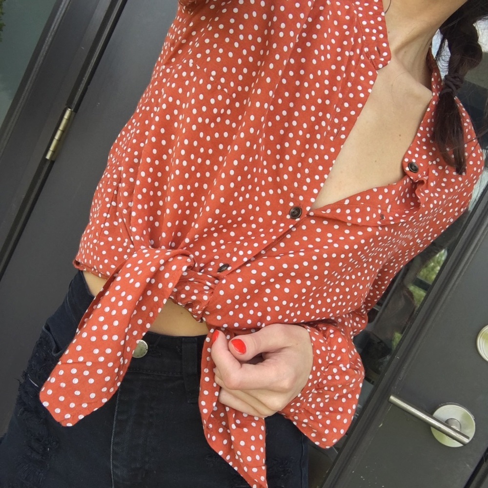 SOLD Polka dot blouse