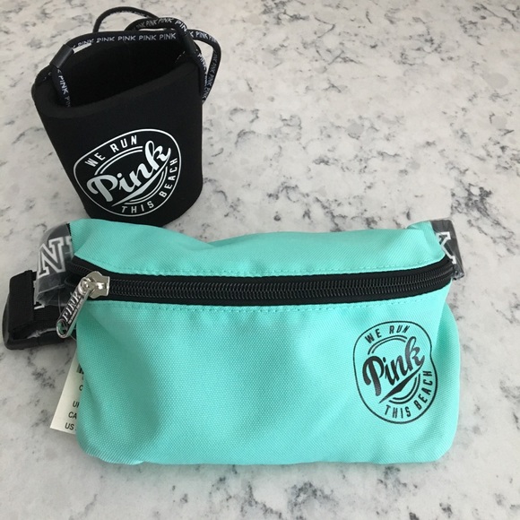 PINK Victoria's Secret Handbags - Woman's Victoria's Secret fanny pack with koozie.