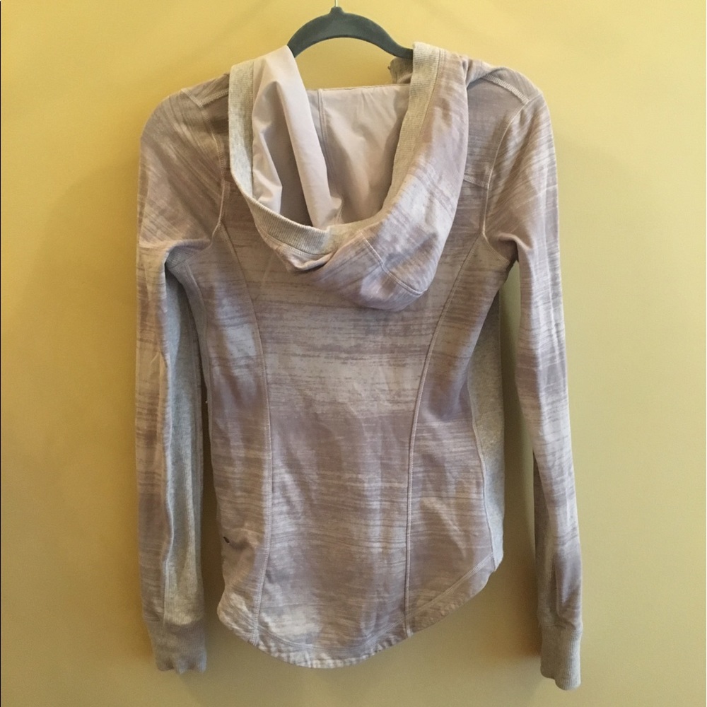 Lululemon Grey and Neon Green Hoodie - Picture 2 of 6