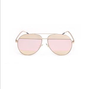 SOOLALA Split Mirror Lens Sunglasses