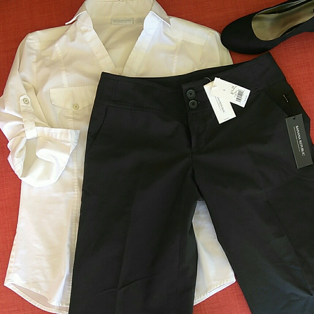 NWT Banana​ Republic size 0 dress pants strt leg