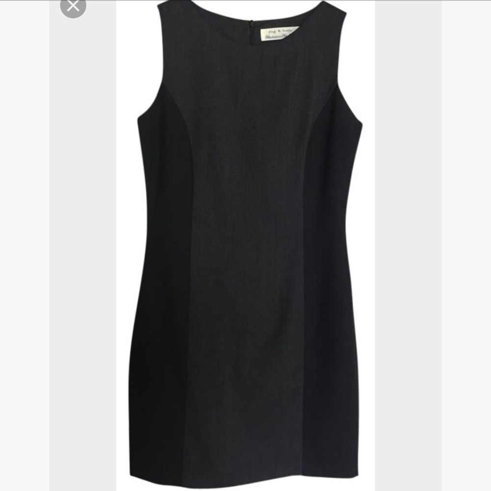Rag & Bone Contrast panel sleeveless dress