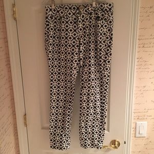 J Crew Cropped Printed Pants