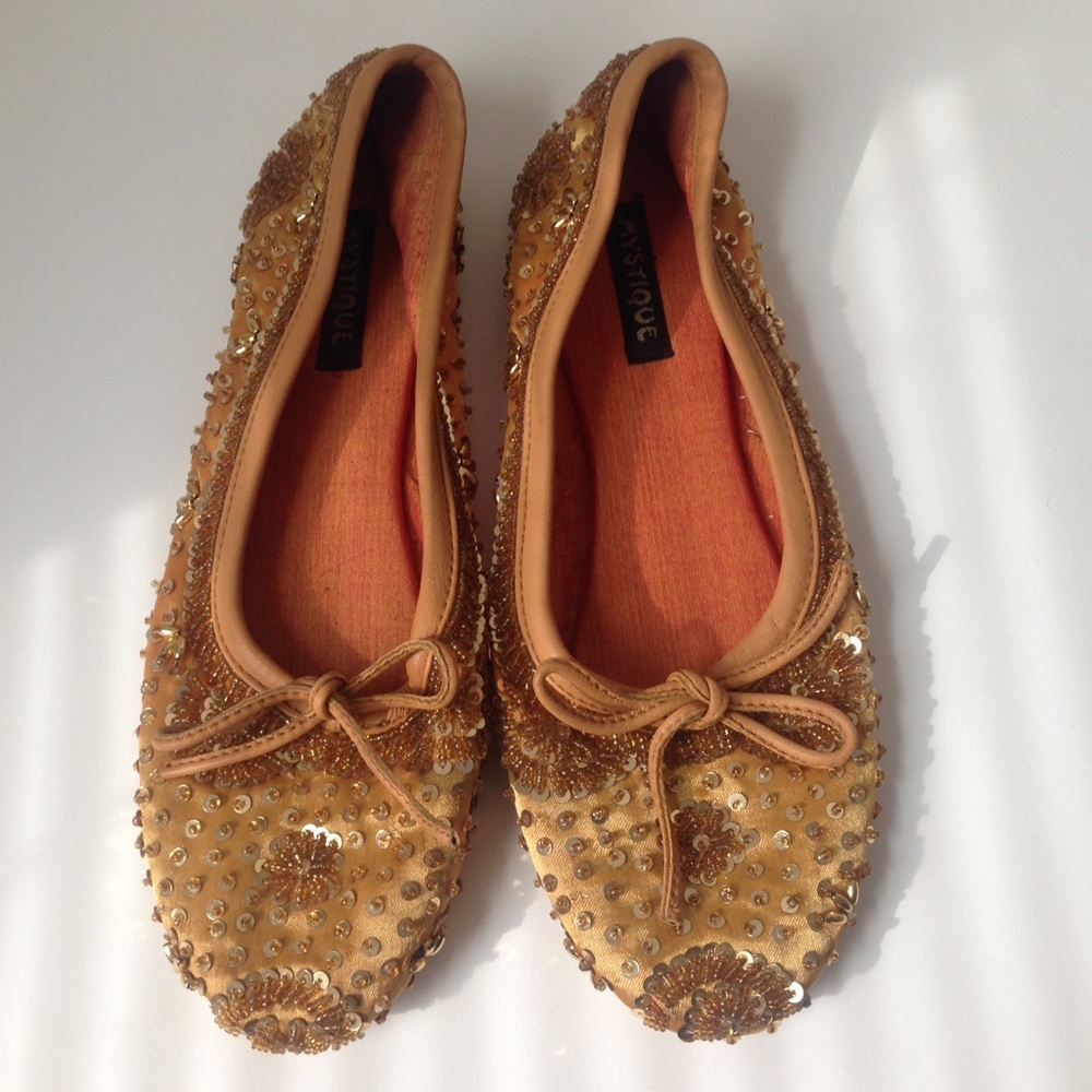 Mystique Boutique Sequin Ballet Flats