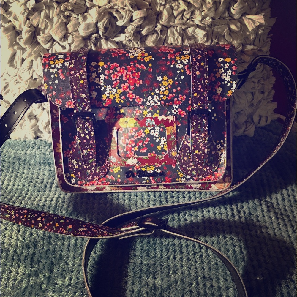 Dr. Martens floral print messenger bag