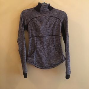 Lululemon White and Black Pullover Size 4