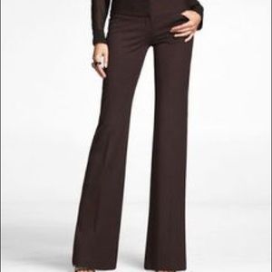 Express Editor Pants Dark Brown Size 4 NWT