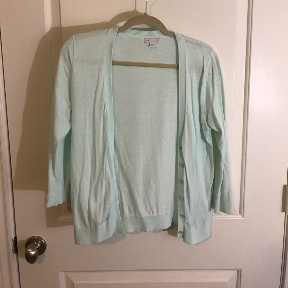Lift blue gap 3/4 cardigan