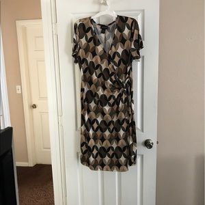 Lane Bryant retro look wrap dress 14/16