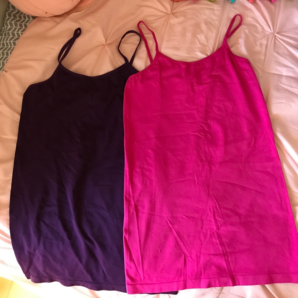 Purple and Pink Tank Tops