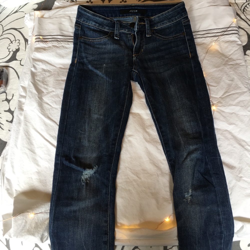 Girls joes jeans with light distressing