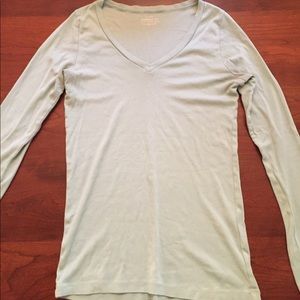 J. Crew Long Sleeve Mint Tee