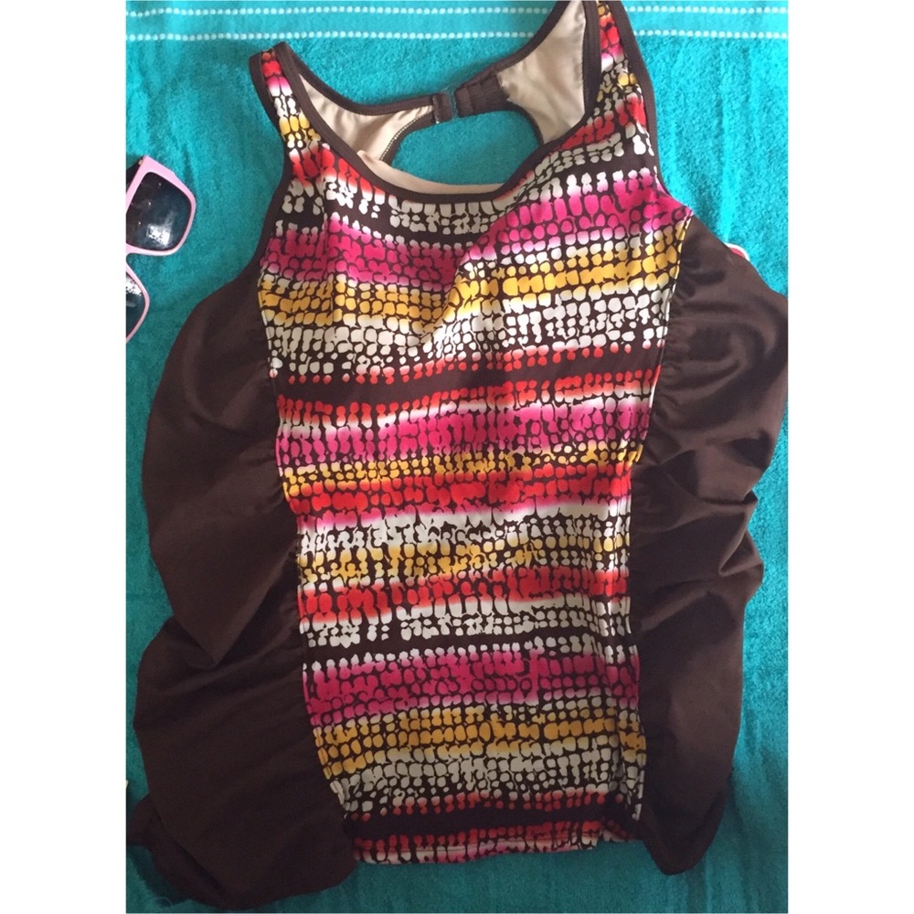 Tankini swim top - plus size