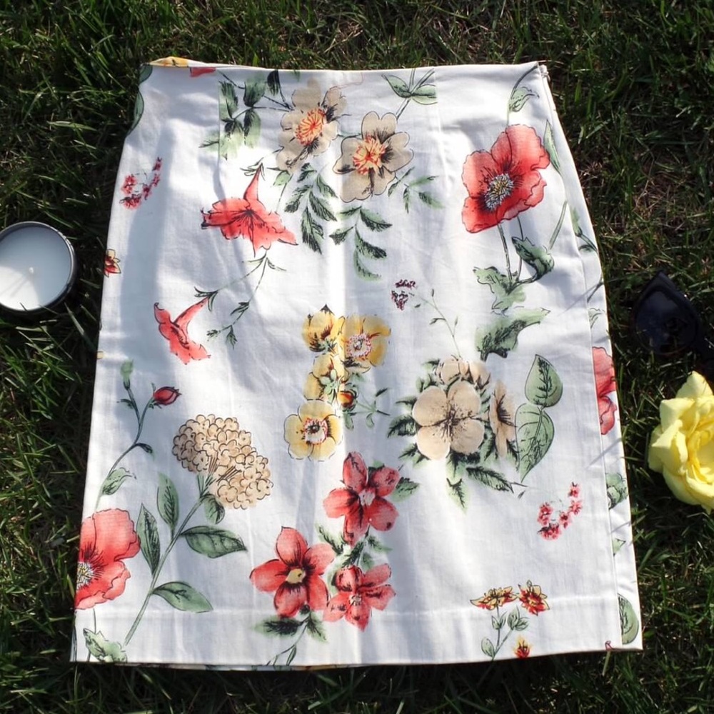 NWOT Spenser Jeremy Floral Printed Cotton Skirt