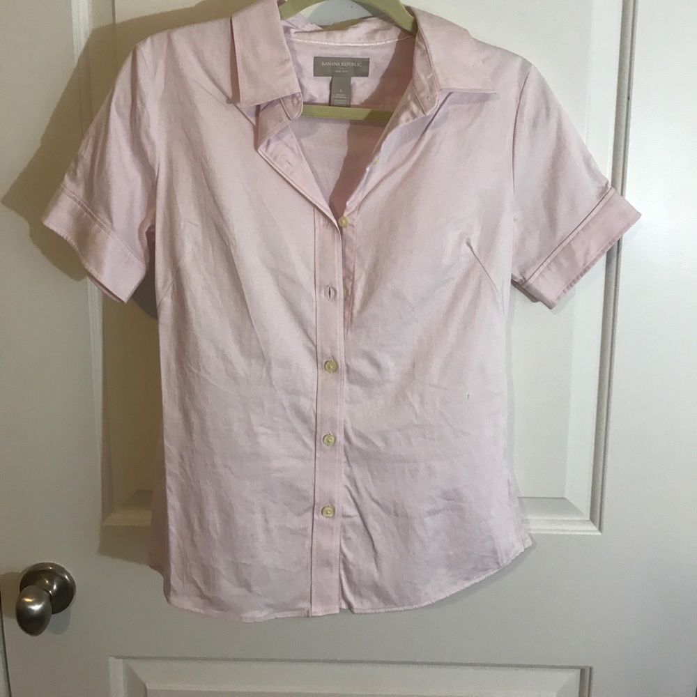 Banana Republic non-iron short sleeve work shirt