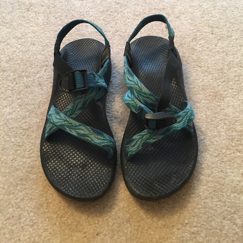 Blue Printed Chacos