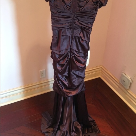 Dolce & Gabbana maxi Silk satin ruched dress