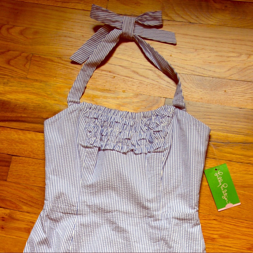 Lilly Pulitzer Maureen Seersucker Ruffle dress