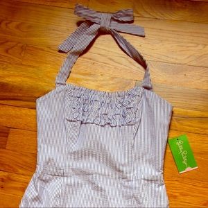 Lilly Pulitzer Maureen Seersucker Ruffle dress