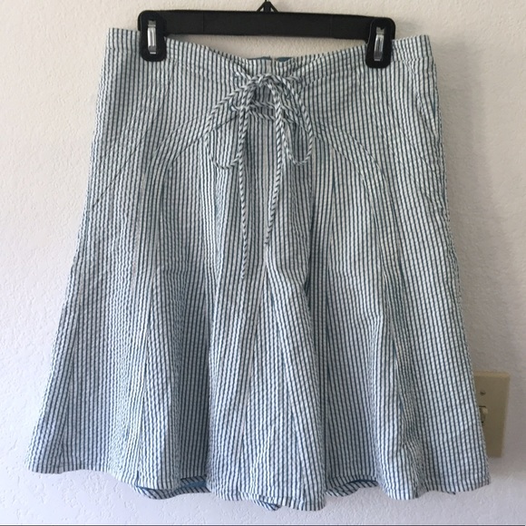 Anthropologie Dresses & Skirts - Anthropologie (Viola) Striped A-Line Tie-up Skirt