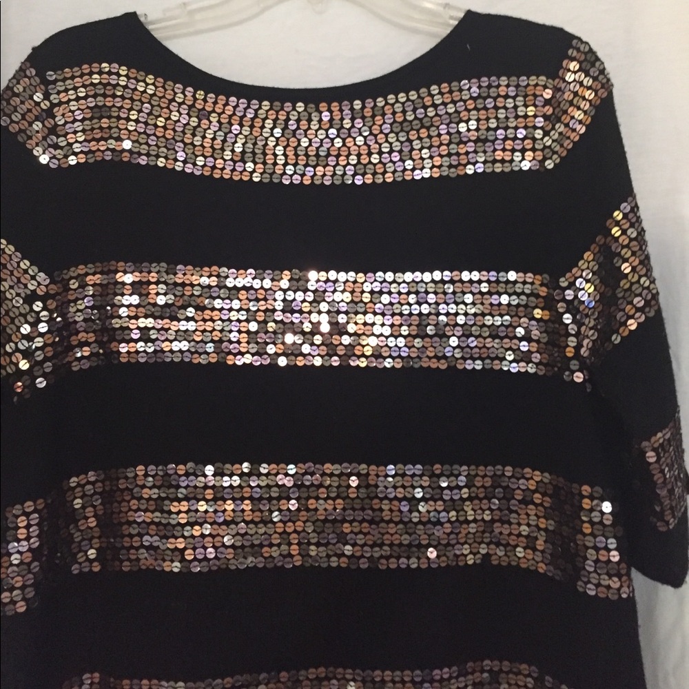 Sequin knit dress