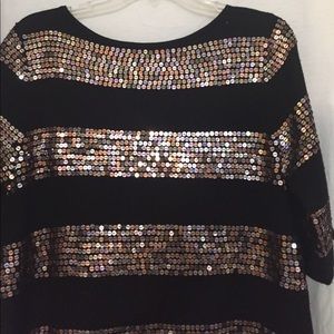 Sequin knit dress
