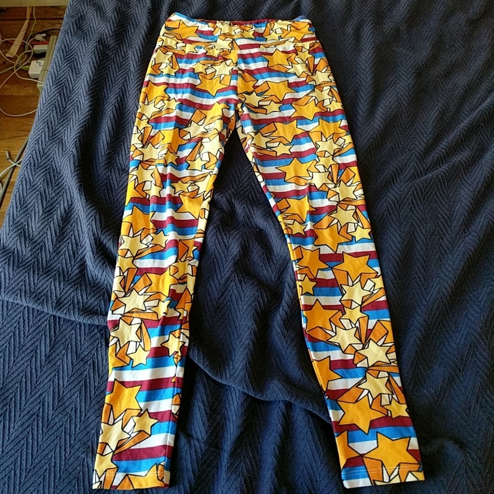 LuLaRoe 4th of July One Size Leggings Patriotic