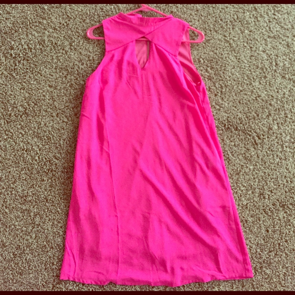 Pink sleeveless summer dress
