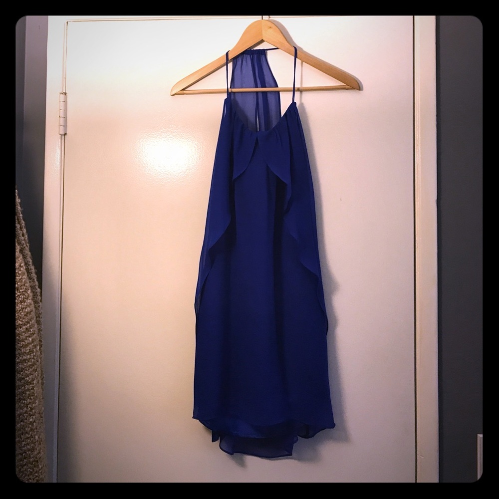 Blue cocktail dress