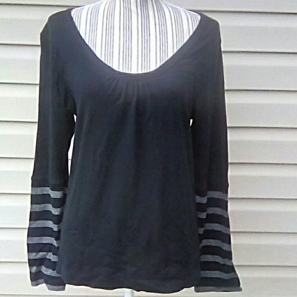 this fits Tops - This Fits 3 Long Sleeve Shirt Sz L Black/Grey