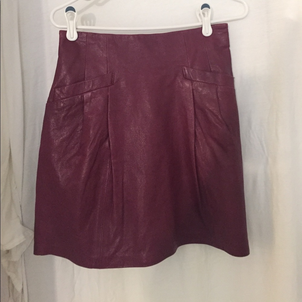 Leather skirt