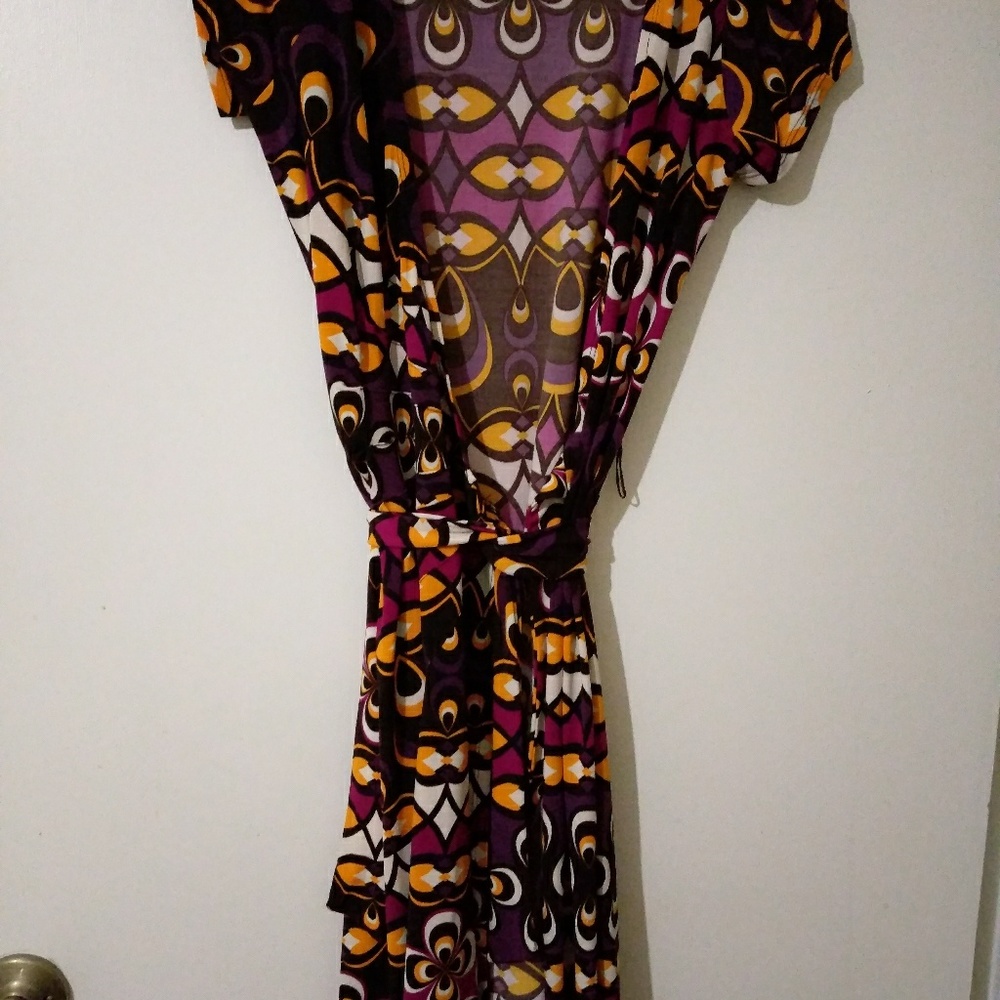 Womens SMALL BISOU wrap dress