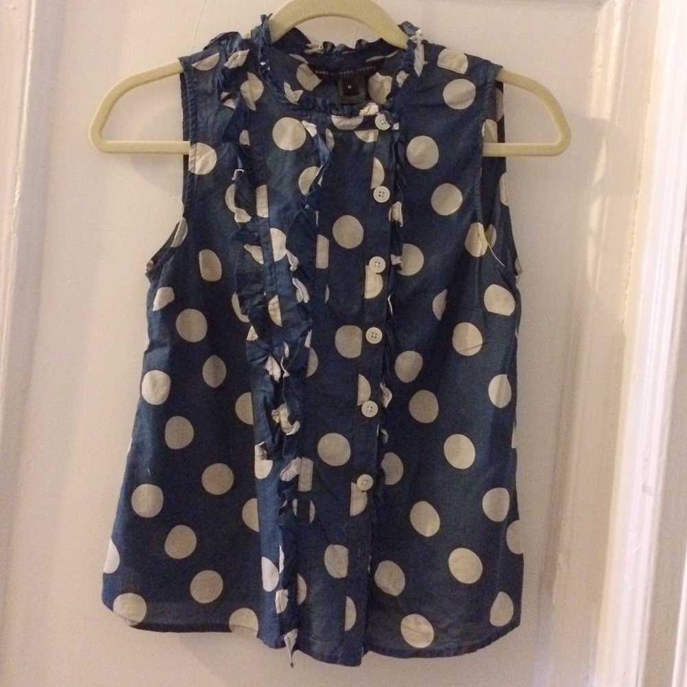 Marc by Marc Jacobs Sleeveless Dot Shirt