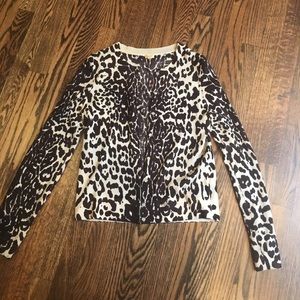J. crew leopard cardigan