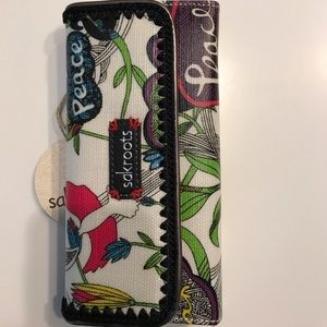 Sakroots Artist Circle Trifold Wallet Optic Peace
