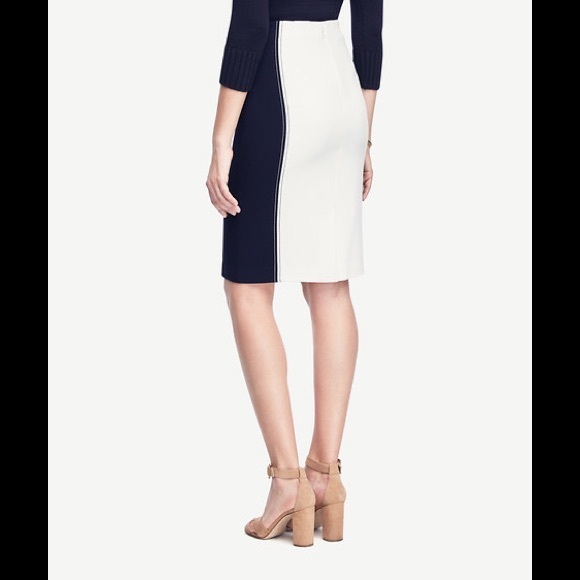 Ann Taylor color block pencil skirt - Picture 2 of 6