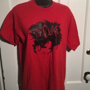 The Cure Band Red and Black Tshirt