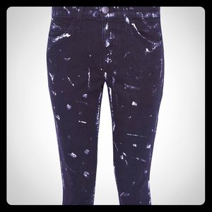 Current/Elliott black and white Stiletto jeans