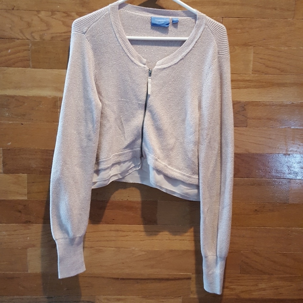 Vera Wang zipper sweater