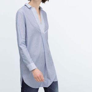 Zara striped cotton shirt