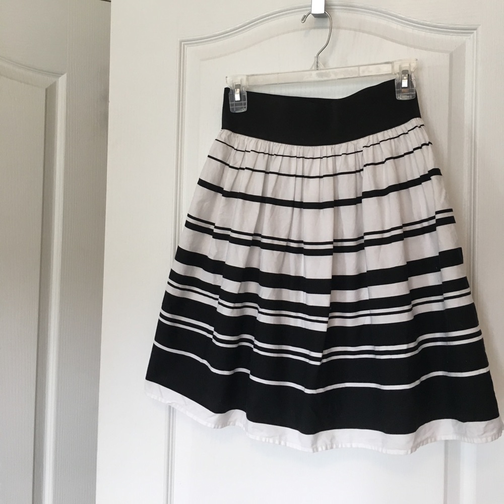 striped full skirt