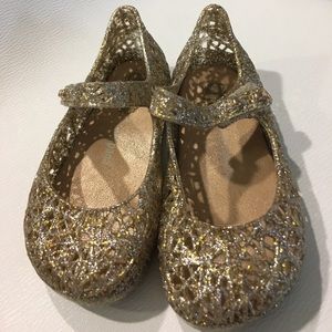 MINI MELISSA CAMPANA ZIG ZAG MIXED GOLD GLITTER