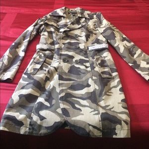 INC Army trench coat