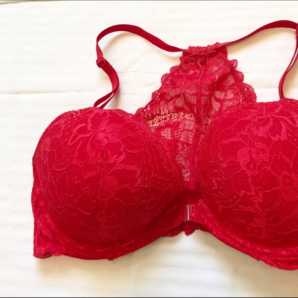 Victoria secret (Pink) 34 DD red lace bra